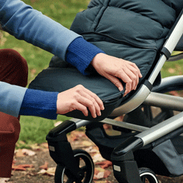 Reißverschluss an der Unterseite für Frischluftzufuhr