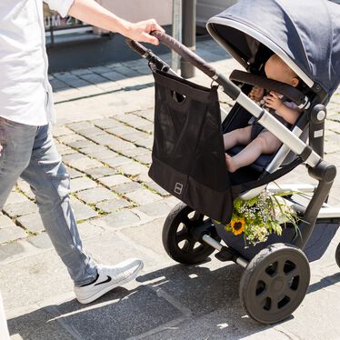 Praktische und stilvolle Einkaufstasche für Kinderwagen