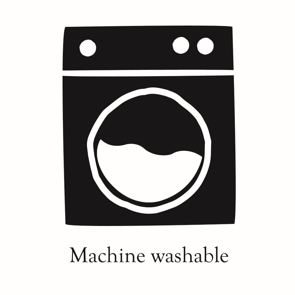 Machine washable 