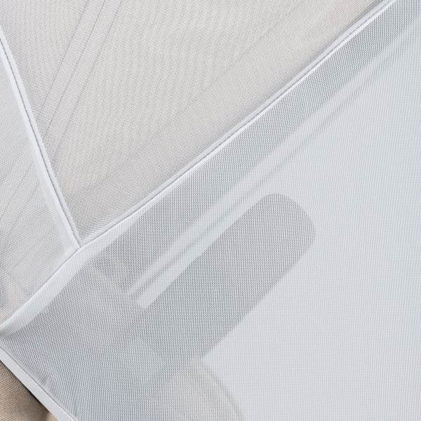       Mesh structure ensures optimal ventilation for warm/sunny days but no bugs will get through.