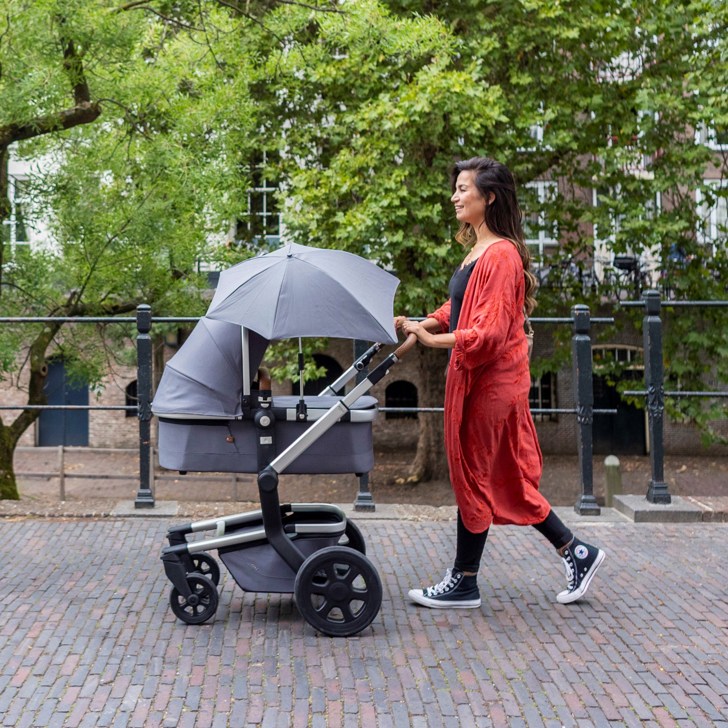 YIJU Baby Stroller Parasol Umbrella Adjustable with Umbrella Clip Fixing Device 360 Degree Sunshade for Bike Pram Trolley Wheelchair Buggy Lake Blue 