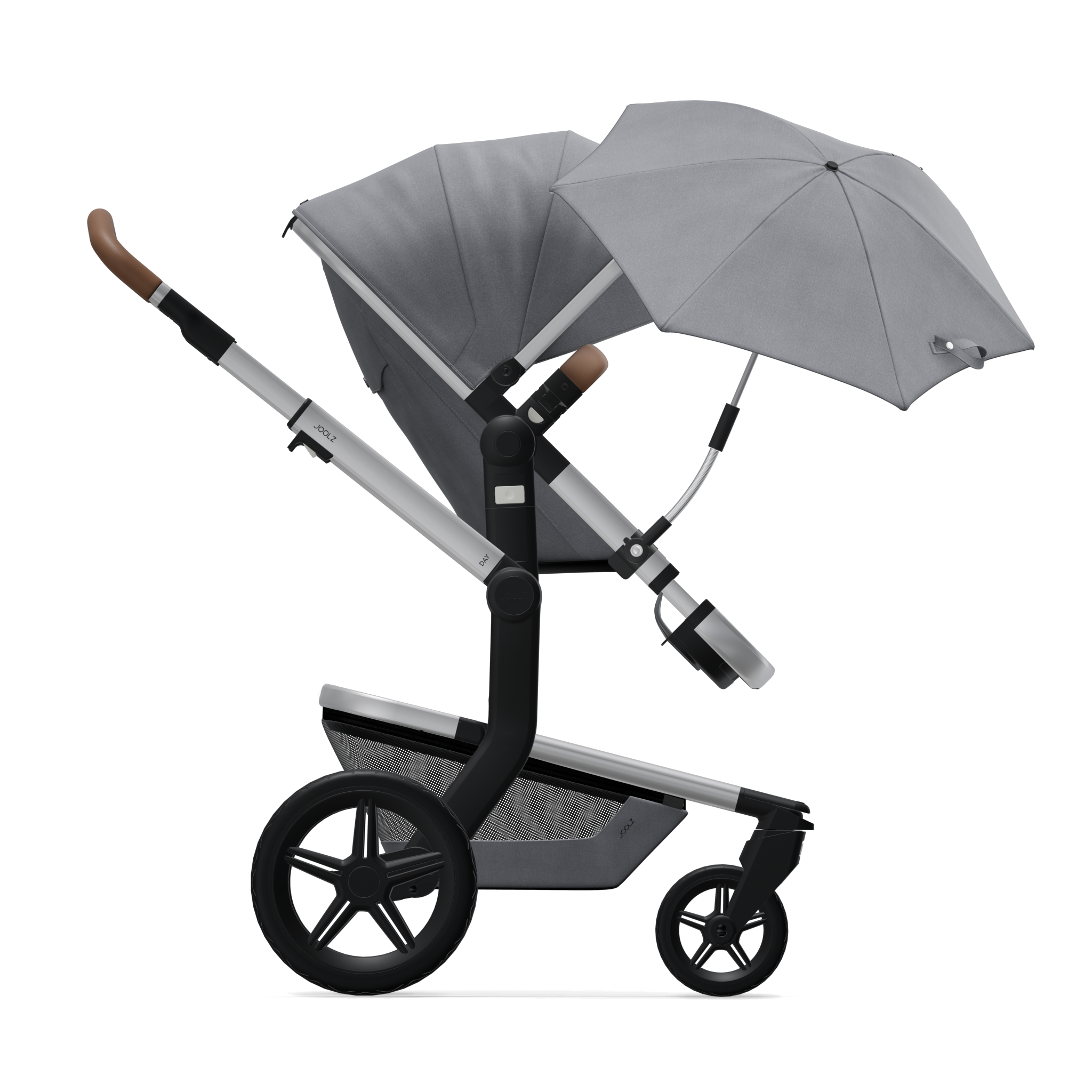 grey pram parasol