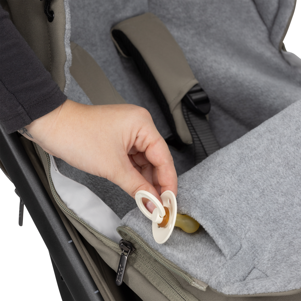 Soother/teething ring compartment
